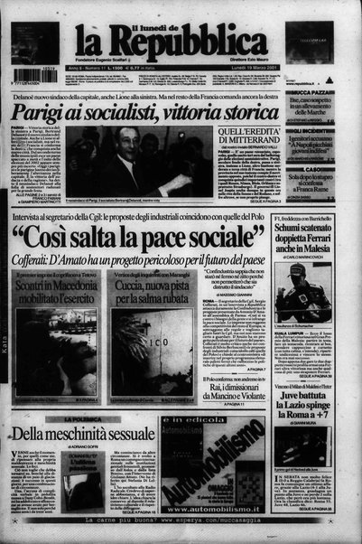 Il lunedì de La repubblica